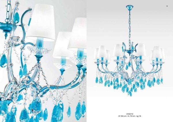 Contemporary Italian chandelier with a minimalist touch