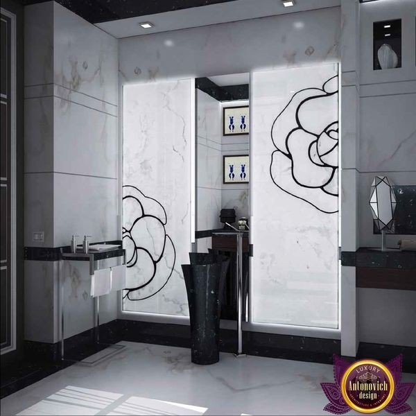 Luxury spa-inspired bathroom with modern amenities