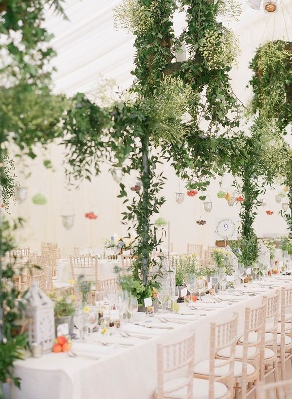 Stunning floral centerpiece for wedding reception