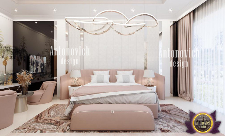 Elegant contemporary bedroom with a touch of luxury