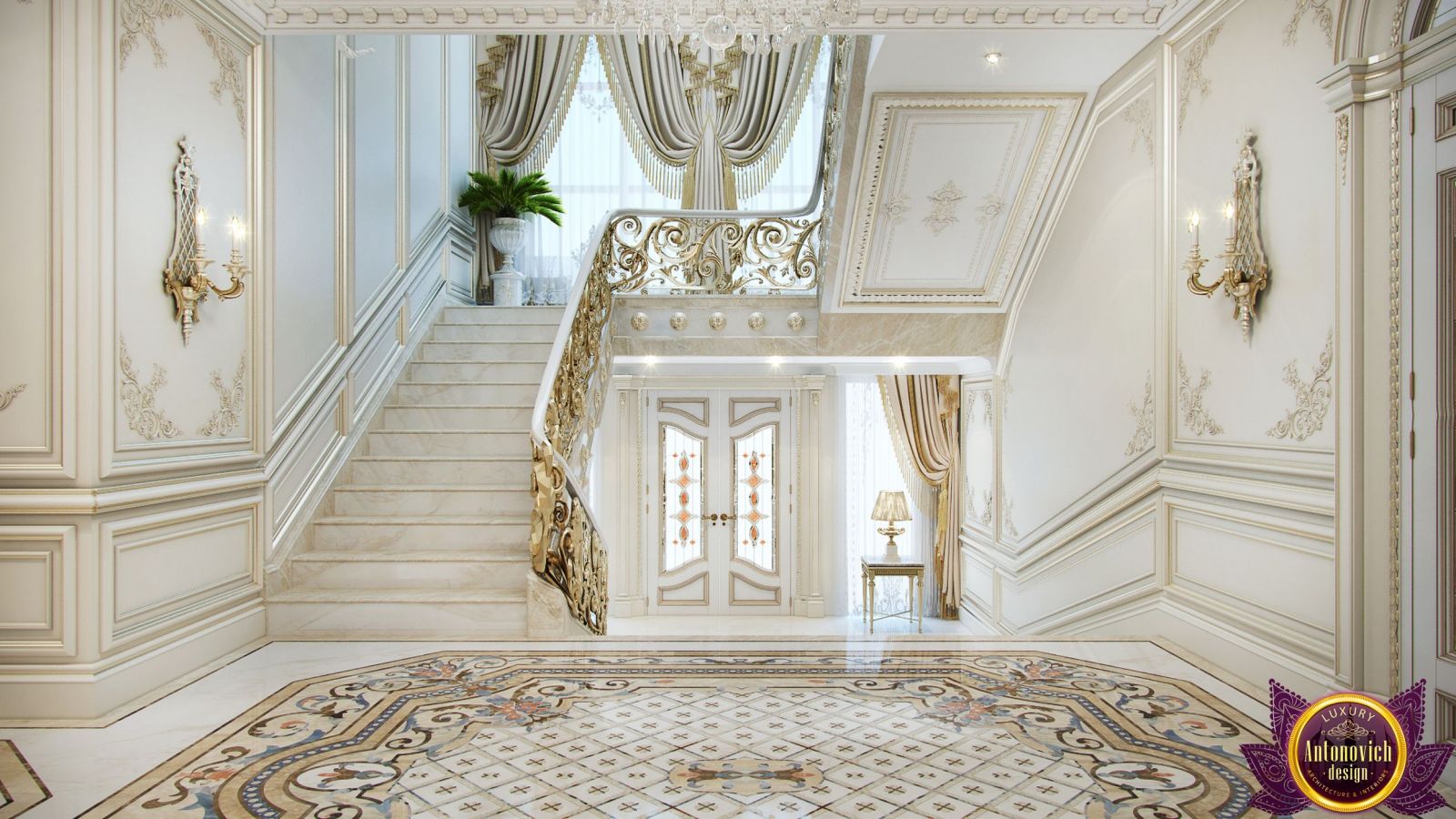 Luxurious living room in classic Sharjah villa