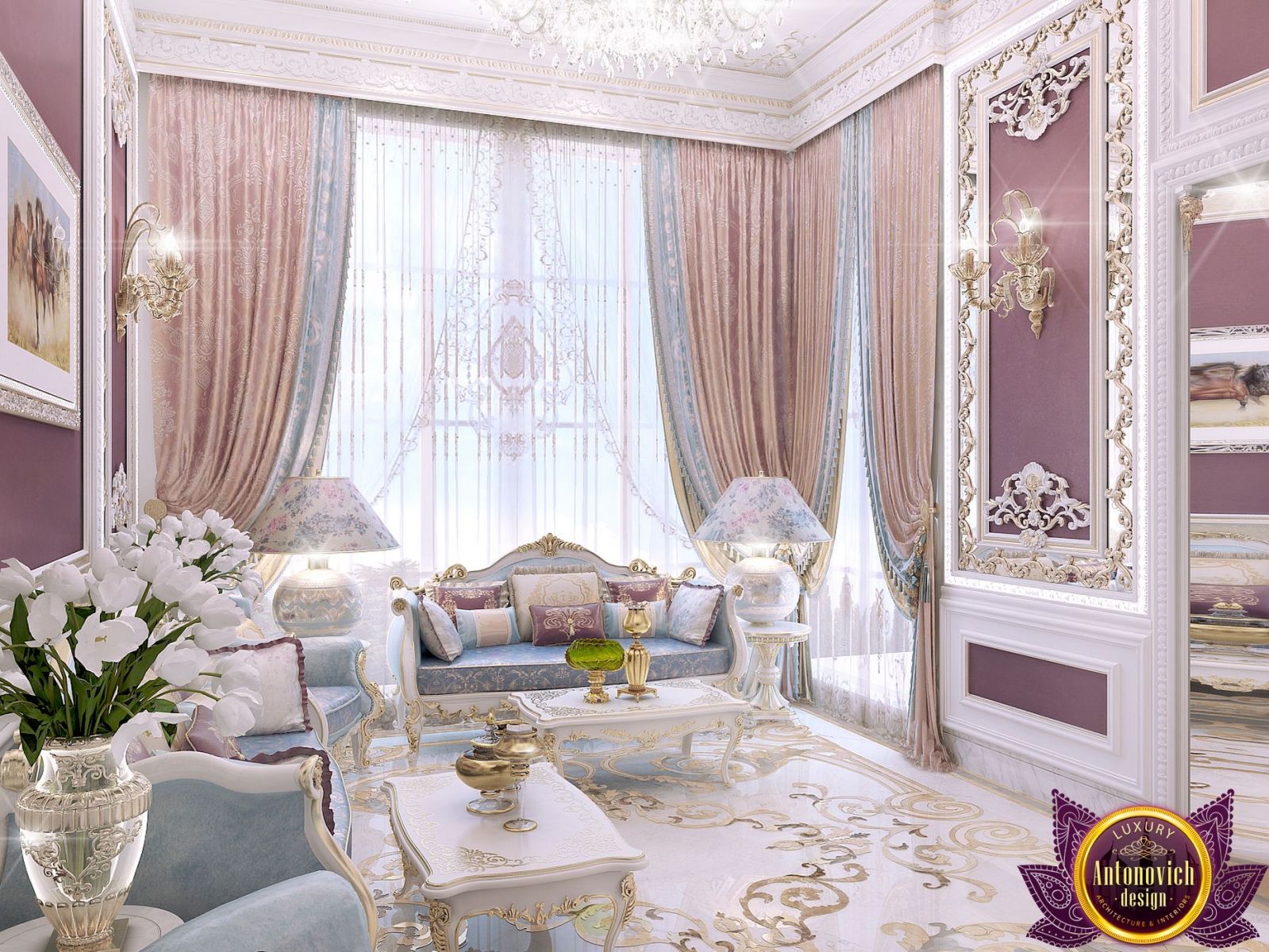 Elegant and spacious luxury Majlis interior