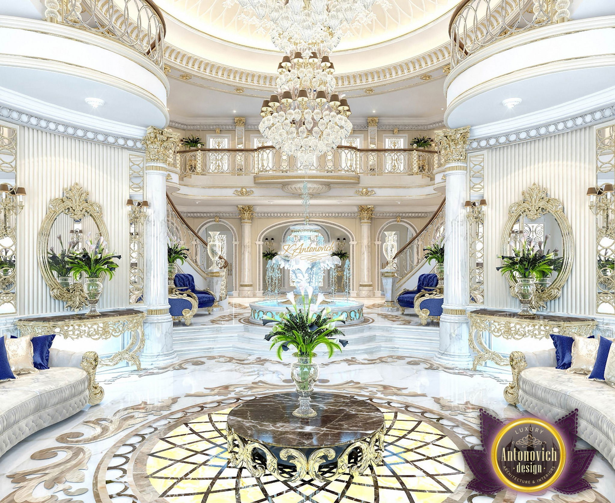 royal themed living room